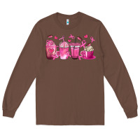 Chestnut Breast Cancer Coffee Cups Long Sleeve Tee - texasbilliewilder