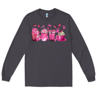 Smoke Breast Cancer Coffee Cups Long Sleeve Tee - texasbilliewilder