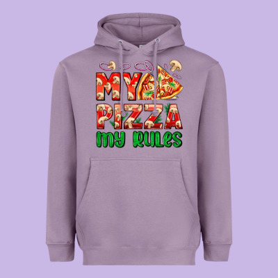 My Pizza  My Rules Heavyweight Hoodie Designed By Adodesignshop