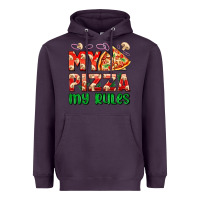 Plum my pizza  my rules Heavyweight Hoodie - AdoDesignShop