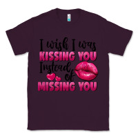 Plum i wish i was kissing you instead of missing you Classic Tee - FaDigitalArtStudio