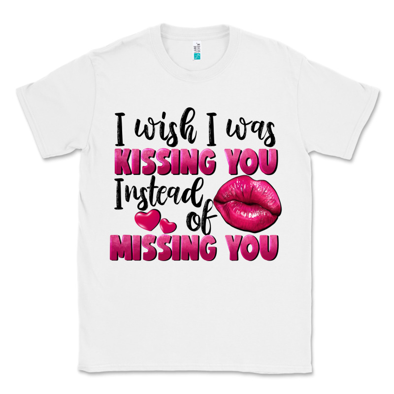 I Wish I Was Kissing You Instead Of Missing You Classic Tee by FaDigitalArtStudio | Teevron