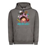 Pigment Tornado Best Teacher Messy Bun Bbs Urban Hoodie - BundleAndBundleShop