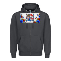 Smoke floral 4th of july crew license plate Zipper Hoodie - HRA Design Shop