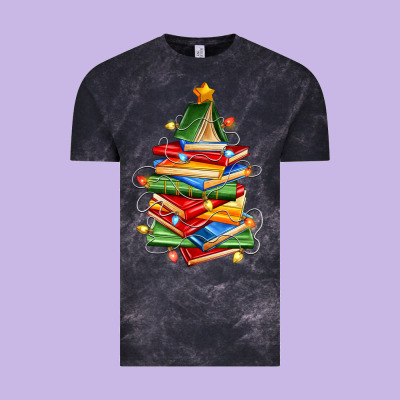 Book Christmas Tree Vintage Tee Designed By Zillion Design Studio