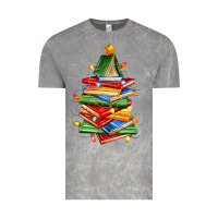 Cloud Rock book christmas tree Vintage Tee - Zillion Design Studio