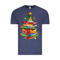 Vintage Denim book christmas tree Vintage Tee - Zillion Design Studio