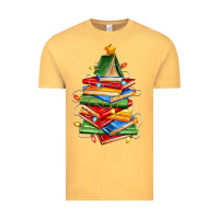 Vintage Mustard book christmas tree Vintage Tee - Zillion Design Studio