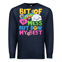 Navy bit of a mess but doin my best Premium Sweatshirt - NancyCooperArtShop