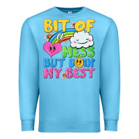 Ocean Blue bit of a mess but doin my best Premium Sweatshirt - NancyCooperArtShop
