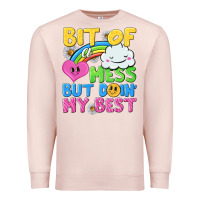 Pale Pink bit of a mess but doin my best Premium Sweatshirt - NancyCooperArtShop