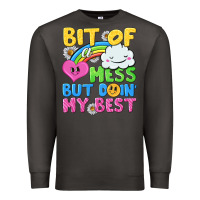 Smoke bit of a mess but doin my best Premium Sweatshirt - NancyCooperArtShop