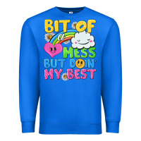 True Royal bit of a mess but doin my best Premium Sweatshirt - NancyCooperArtShop