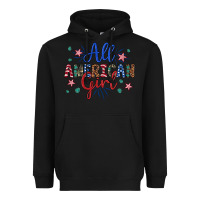 Black all american girl Heavyweight Hoodie - Artiststas