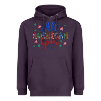 Plum all american girl Heavyweight Hoodie - Artiststas