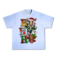 Grape Ice Christmas ho ho ho cow Urban Heavy Tee - BarkalooDesign