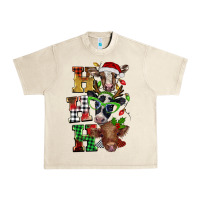 Sandshell Christmas ho ho ho cow Urban Heavy Tee - BarkalooDesign