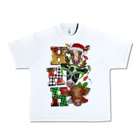 White Christmas ho ho ho cow Urban Heavy Tee - BarkalooDesign