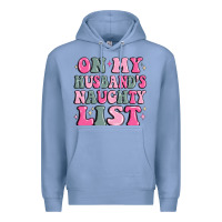 On My Husband's Naughty List Premium Hoodie | Teevron