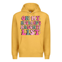 Mustard on my husband's naughty list Premium Hoodie - MaliasSmallBusiness