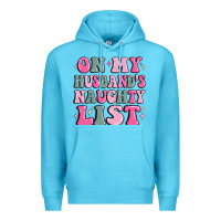 Ocean Blue on my husband's naughty list Premium Hoodie - MaliasSmallBusiness