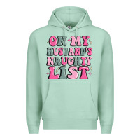 Seafoam on my husband's naughty list Premium Hoodie - MaliasSmallBusiness