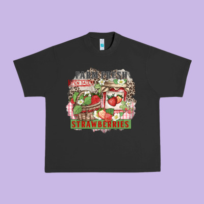 Urban Heavy Tee farm fresh strawberries