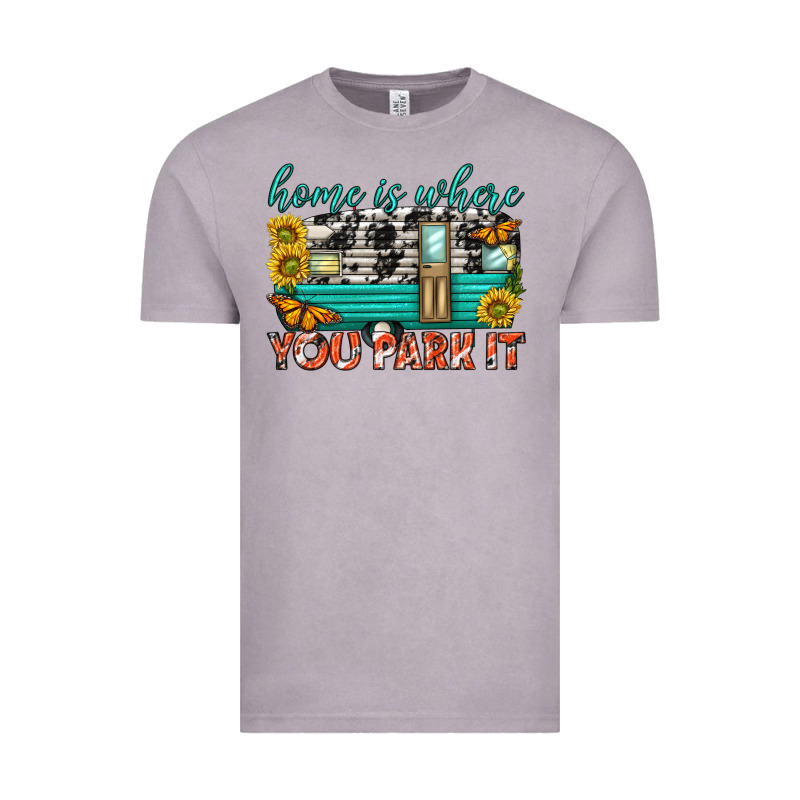 Home Is Where  You Park It Vintage Tee by texasbilliewilder | Teevron