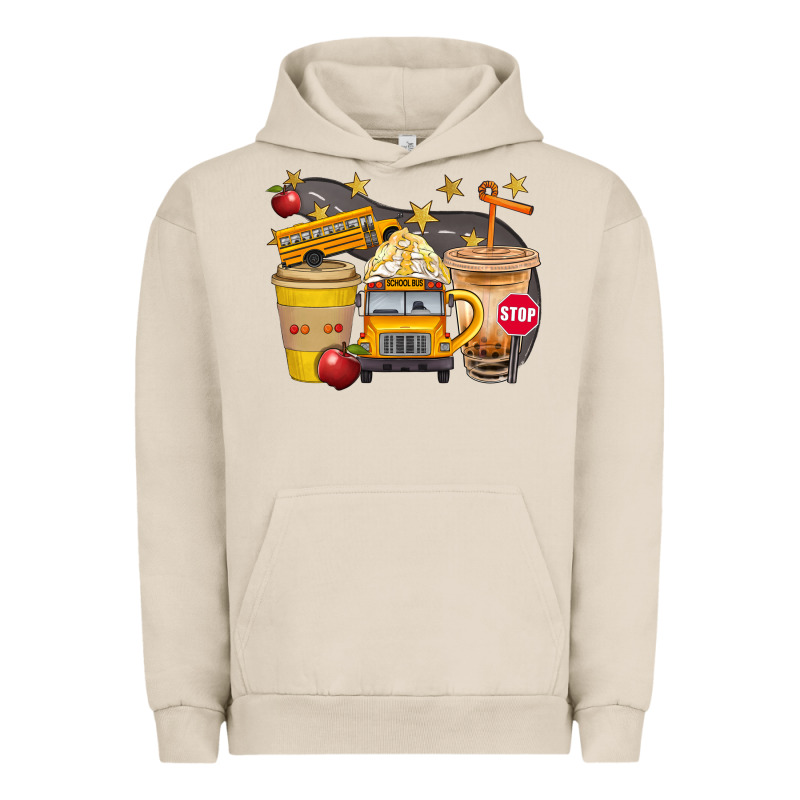 School Bus Coffee And Star Bbs Urban Hoodie by BundleAndBundleShop | Teevron