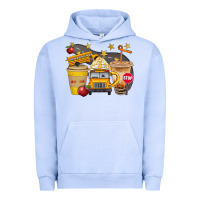 Pigment Grape Ice School Bus Coffee And Star Bbs Urban Hoodie - BundleAndBundleShop
