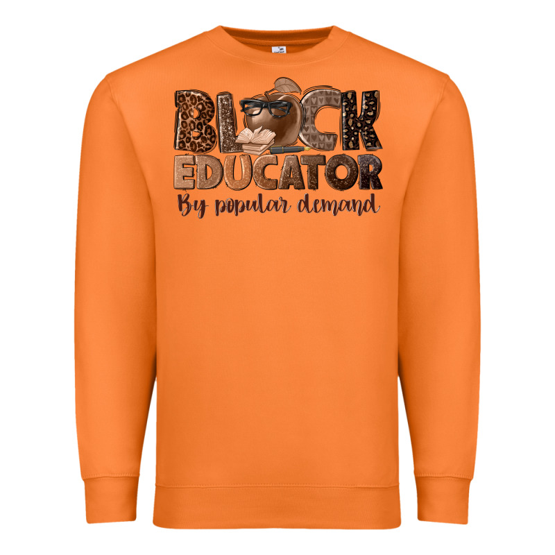 Black Educator By Popular Demand Premium Sweatshirt by NancyCooperArtShop | Teevron