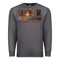 Charcoal Heather black educator by popular demand Premium Sweatshirt - NancyCooperArtShop
