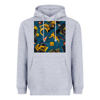 Heather Grey construction vehicles seamless pattern Heavyweight Hoodie - BundleAndBundleShop