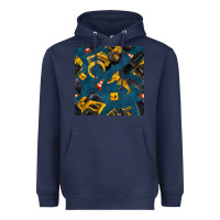 Navy construction vehicles seamless pattern Heavyweight Hoodie - BundleAndBundleShop