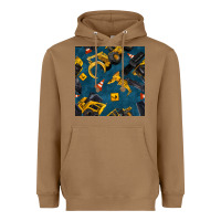 Toasted Coconut construction vehicles seamless pattern Heavyweight Hoodie - BundleAndBundleShop