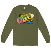 Army Green fifth grade dude Long Sleeve Tee - RanaPortraitStore