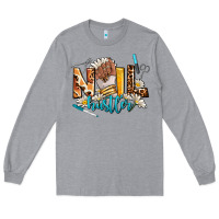Heather Grey nail hustler Long Sleeve Tee - AdoDesignShop
