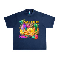Navy farm fresh pineapple Urban Heavy Tee - Zillion Design Studio