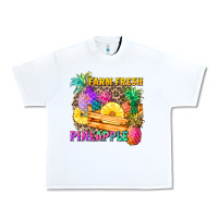 White farm fresh pineapple Urban Heavy Tee - Zillion Design Studio