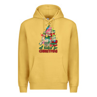 Antique Gold christmas book tree Premium Hoodie - MaliasSmallBusiness