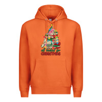 Carrot christmas book tree Premium Hoodie - MaliasSmallBusiness