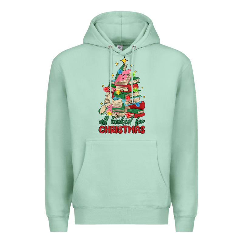 Christmas Book Tree Premium Hoodie by MaliasSmallBusiness | Teevron
