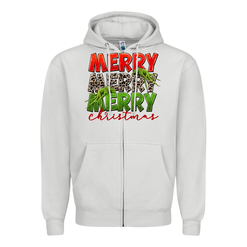 Merry Christmas Zipper Hoodie by FaDigitalArtStudio | Teevron