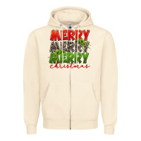 Sandshell Merry christmas Zipper Hoodie - FaDigitalArtStudio