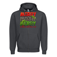 Smoke Merry christmas Zipper Hoodie - FaDigitalArtStudio