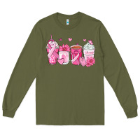 Army Green breast cancer coffee cups Long Sleeve Tee - Zillion Design Studio