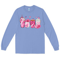 Colony Blue breast cancer coffee cups Long Sleeve Tee - Zillion Design Studio