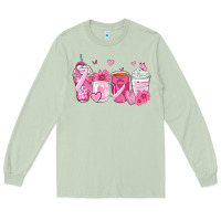 Matcha breast cancer coffee cups Long Sleeve Tee - Zillion Design Studio