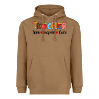 Toasted Coconut teacher love inspıre care wıth  and pen Heavyweight Hoodie - Artiststas