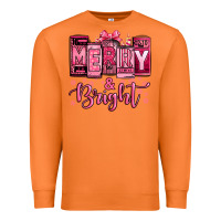 Carrot merry and bright pink Christmas Premium Sweatshirt - Jasminsmagicworld